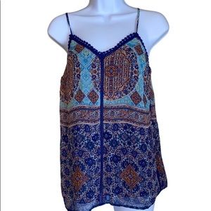 Collective Concepts Tribal Print Tank Top Sz M NWT